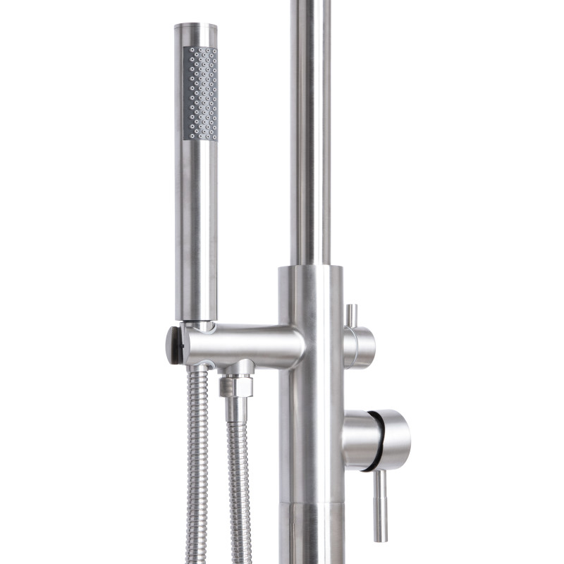 Lidz Змішувач для ванни Aria 004 підлоговий (з душовим гарнітуром) (k35) LDARI004NKS46099 Nickel