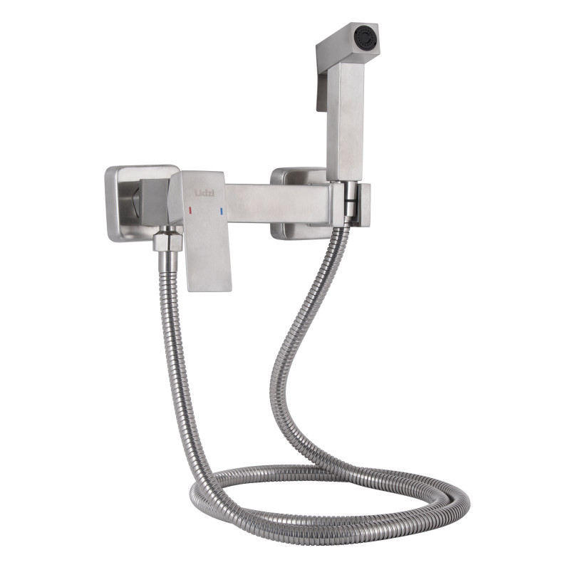 Lidz Набір для гігієнічного душу Kubis 110 Nickel LDKUB110NKS46103 прямокутний