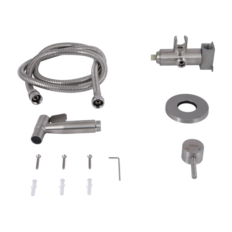 Lidz Набір для гігієнічного душу Aria 111 Nickel LDARI111NKS46105 округлий