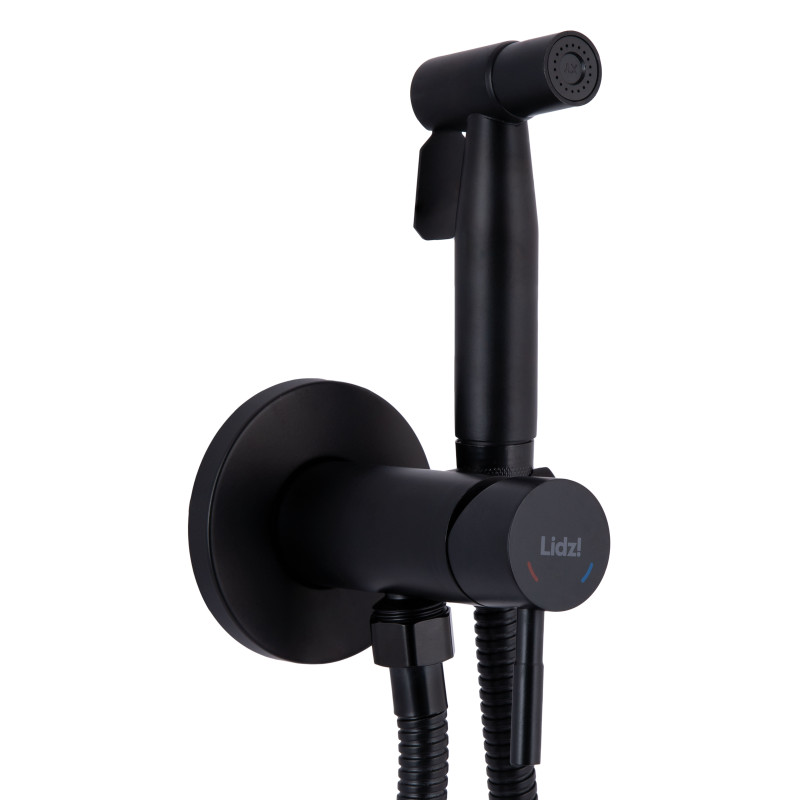 Lidz Набір для гігієнічного душу Aria 111 Black LDARI111BLA46107 округлий