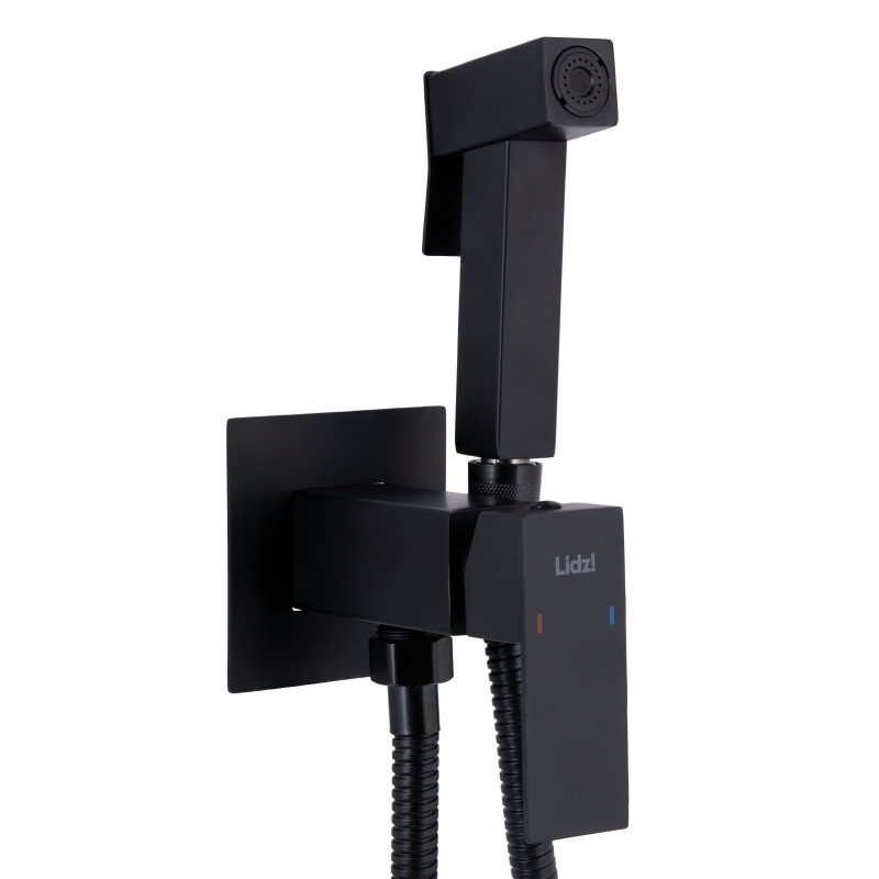 Lidz Набір для гігієнічного душу Kubis 111 Black LDKUB111BLA46108 прямокутний