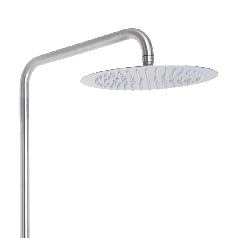 Lidz Душова стійка універсальна Aria 1120 на два споживача LDARI1120NKS46112 Nickel