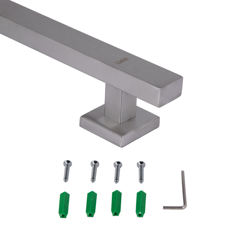 Lidz Душова стійка з тримачем універсальна Niagara 321 прямокутна LDNIA321NKS46113 Nickel