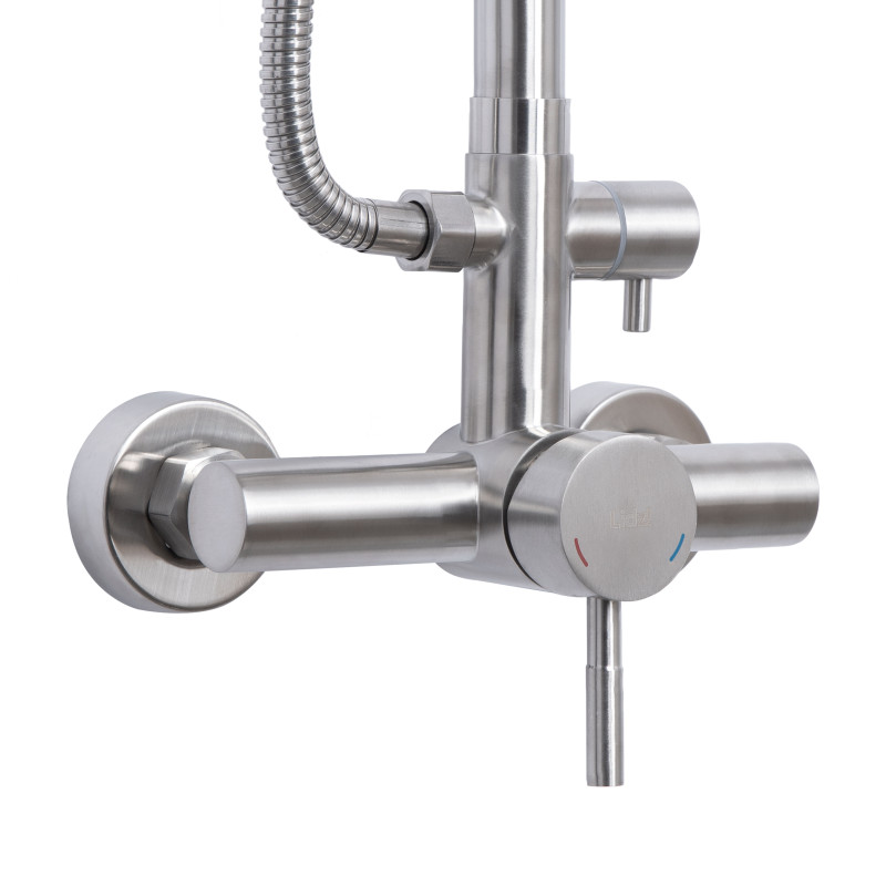Lidz Душова система для душу Aria 1020 на два споживача (k35) LDARI1020NKS46114 Nickel