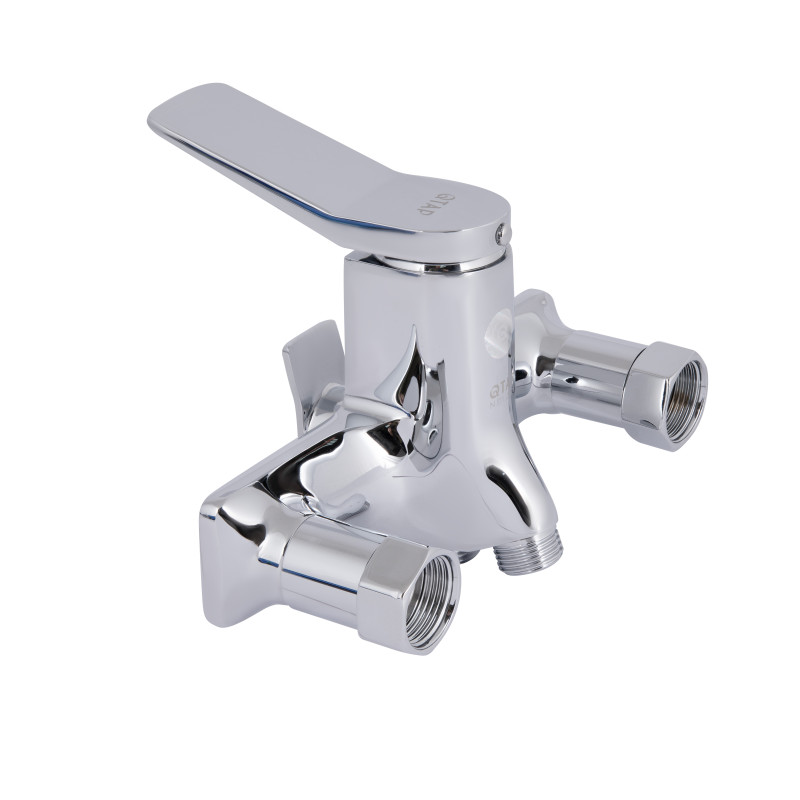 Qtap Змішувач для ванни Presto з довгим поворотним виливом (з душовим гарнітуром) QTPRE2601CRM45573 Chrome