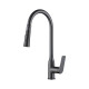 Qtap Змішувач для кухні Vlasta New з висувним виливом QTVLA344GMB45647 Gunmetal Black PVD