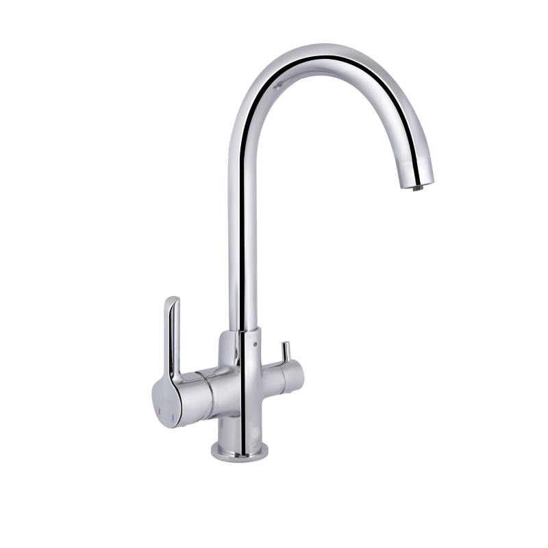 Qtap Змішувач для кухні Grand з підключенням для питної води QTGRA362CRM45667 Chrome