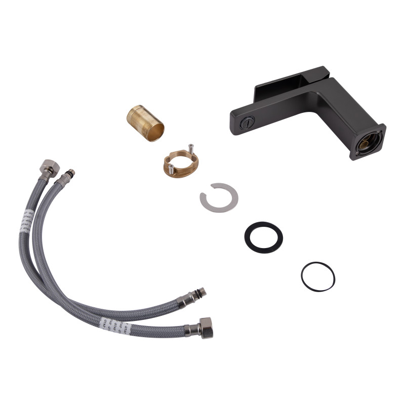 Qtap Змішувач для раковини Gemini QTGEM270GMB45676 Gunmetal Black PVD