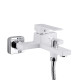 Qtap Змішувач для ванни Gemini (з душовим гарнітуром) QTGEM259CRW45683 Chrome/White