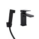 Qtap Змішувач для раковини Gemini (з гігієнічним душем) QTGEM272BLM45690 Black Matt