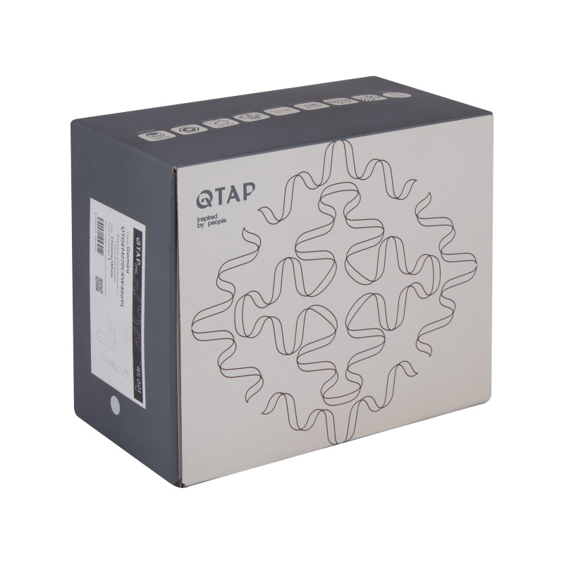 Qtap Змішувач для раковини Gemini (з гігієнічним душем) QTGEM272CRW45691 Chrome/White