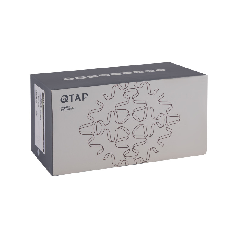 Qtap Змішувач для раковини Gemini прихованого монтажу QTGEM273BLM45694 Black Matt