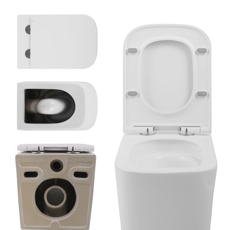 Qtap Унітаз підлоговий Tern безбачковий Ultra Quiet безобідковий безобідковий з сидінням Soft-close WHITE QT17223303AW