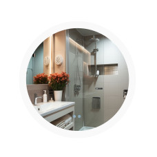 Qtap Дзеркало Taurus R800 з LED-підсвічуванням Touch, з антизапотіванням, з димером, рег. темп. кольору (3000-6500K) QT2478R807