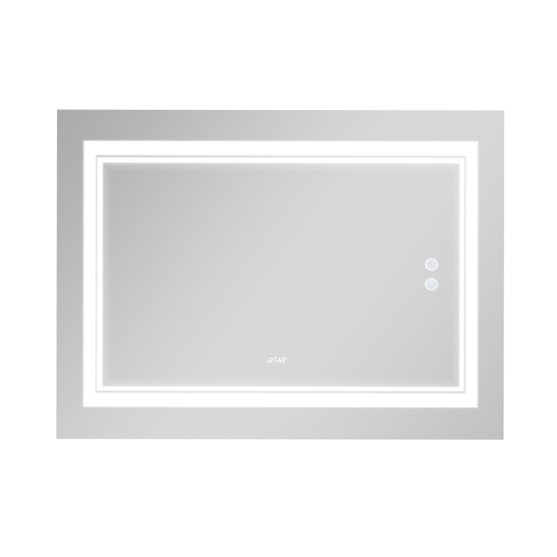 Qtap Дзеркало Cardinal 1000х700 з LED-підсвічуванням Touch, з антизапотіванням, з димером, рег. темп. кольору (3000-6500K) QT0478C10070