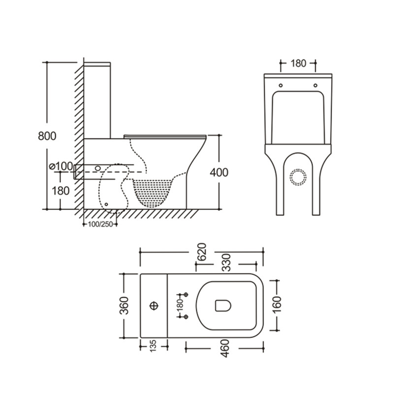 Qtap Унітаз підлоговий Aries Rimless безобідковий з сидінням Soft-close WHITE QT03228302W