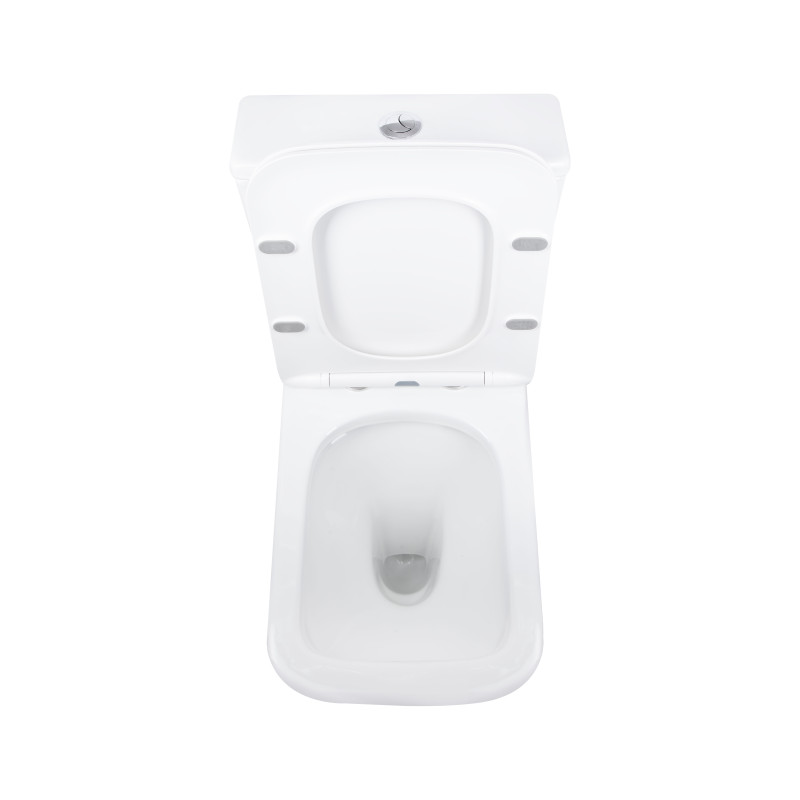 Qtap Унітаз підлоговий Aries Rimless безобідковий з сидінням Soft-close WHITE QT03228302W