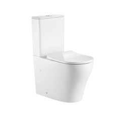 Qtap Унітаз підлоговий Virgo Ultra Quiet безобідковий з сидінням Soft-close WHITE QT18226092AW