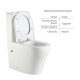 Qtap Унітаз підлоговий Virgo Ultra Quiet безобідковий з сидінням Soft-close WHITE QT18226092AW