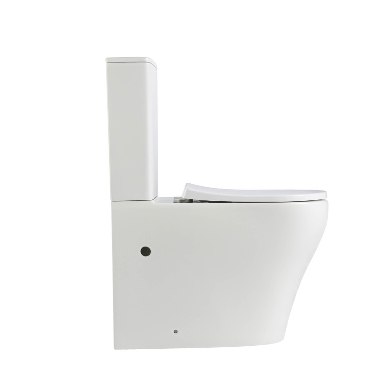 Qtap Унітаз підлоговий Virgo Ultra Quiet безобідковий з сидінням Soft-close WHITE QT18226092AW