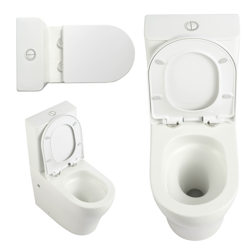 Qtap Унітаз підлоговий Virgo Ultra Quiet безобідковий з сидінням Soft-close WHITE QT18226092AW