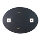 Lidz Дзеркало Latwa 140.07.11 (1) 650х800 настінне овальне з декором LD78LA6580
