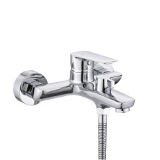 Qtap Змішувач для ванни Leo New (з душовим гарнітуром) QTLEO259CRM45563 Chrome