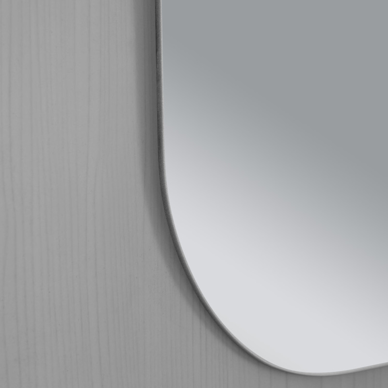 Lidz Дзеркало Nicole 700х900 настінне прямокутне зі завкругленими кутами LD78NI7090