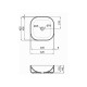 Qtap Раковина-чаша Kolibri 430х430х150 White QT1011K396WN