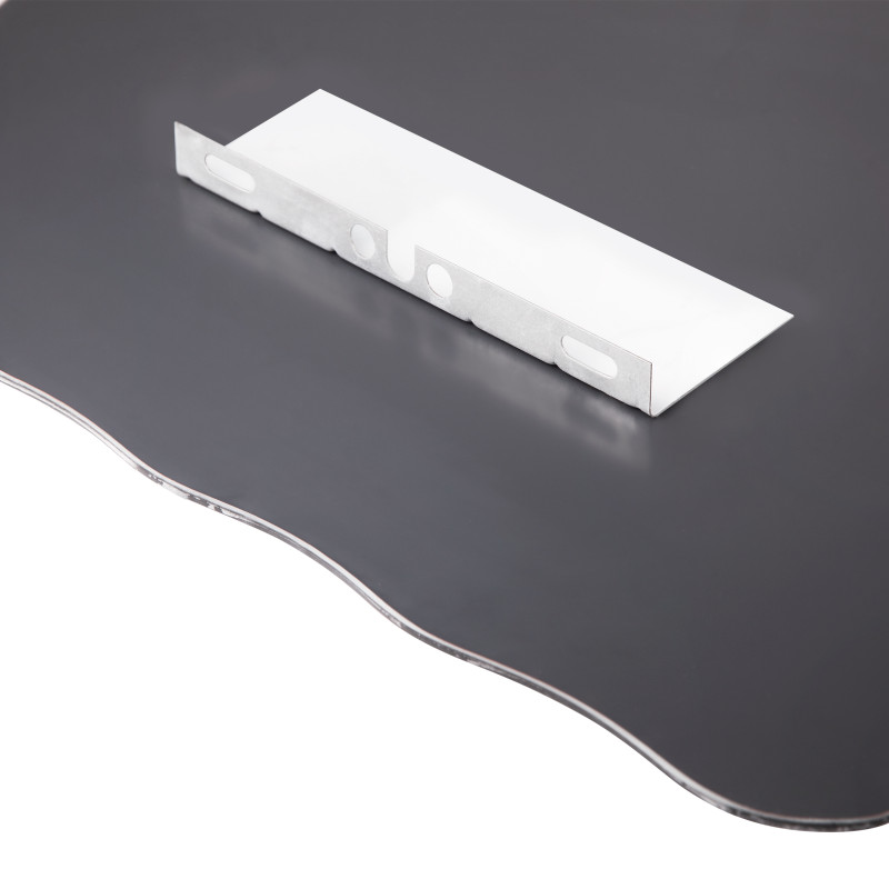 Lidz Дзеркало Sofi 140.07.05 480х675х100 настінне з 3-ма полицями асиметричне, зі світильником LD78SO4867