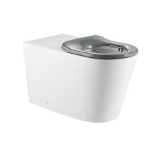 Qtap Унітаз підлоговий Freedom інклюзивний безбачковий Rimless безобідковий з сидінням Soft-close WHITE QT22223368W