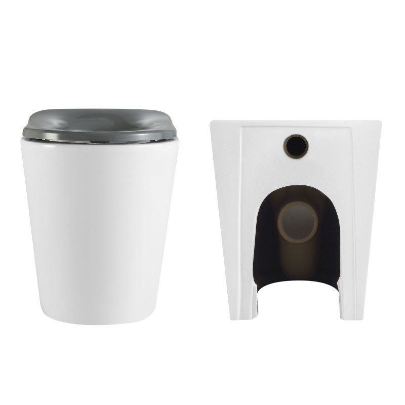 Qtap Унітаз підлоговий Freedom інклюзивний безбачковий Rimless безобідковий з сидінням Soft-close WHITE QT22223368W