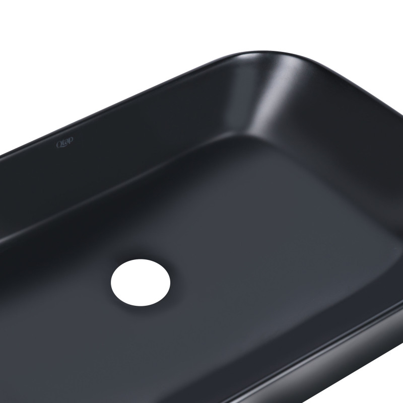 Qtap Раковина-чаша Scorpio 550х390х120 Matt black QT14112243MBN