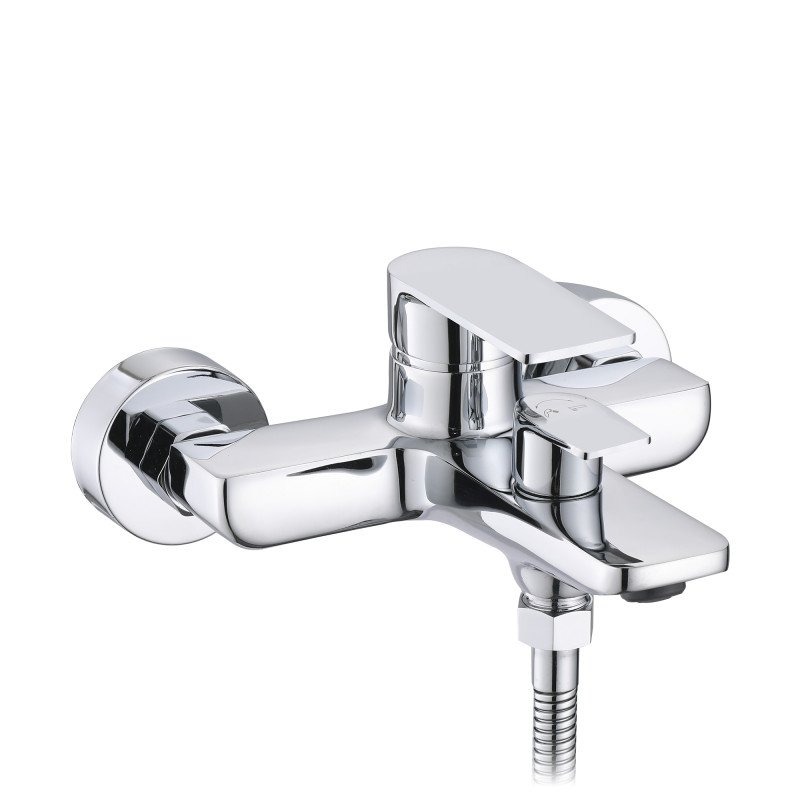 Qtap Змішувач для ванни Aries (з душовим гарнітуром) QTARI259CRM45559 Chrome