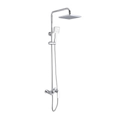 Qtap Душова система універсальна Aries на три споживача (з виливом) QTARI111CRM45560 Chrome