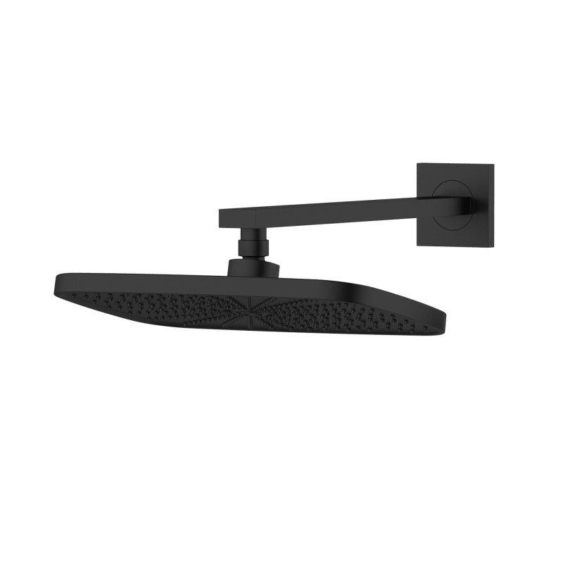 Qtap Душова система універсальна Gemini прихованого монтажу на три споживача QTGEM114BLM45703 Black Matt
