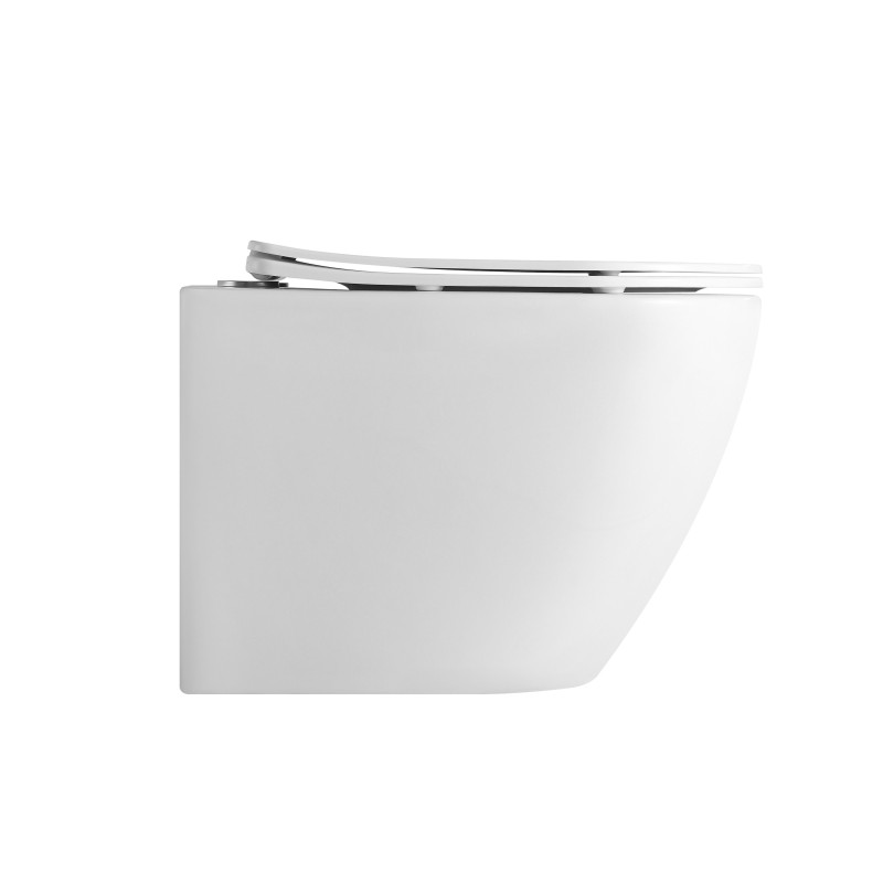 Qtap Унітаз підвісний Robin Ultra Quiet безобідковий з сідінням Soft-close 520x365x365 мм WHITE