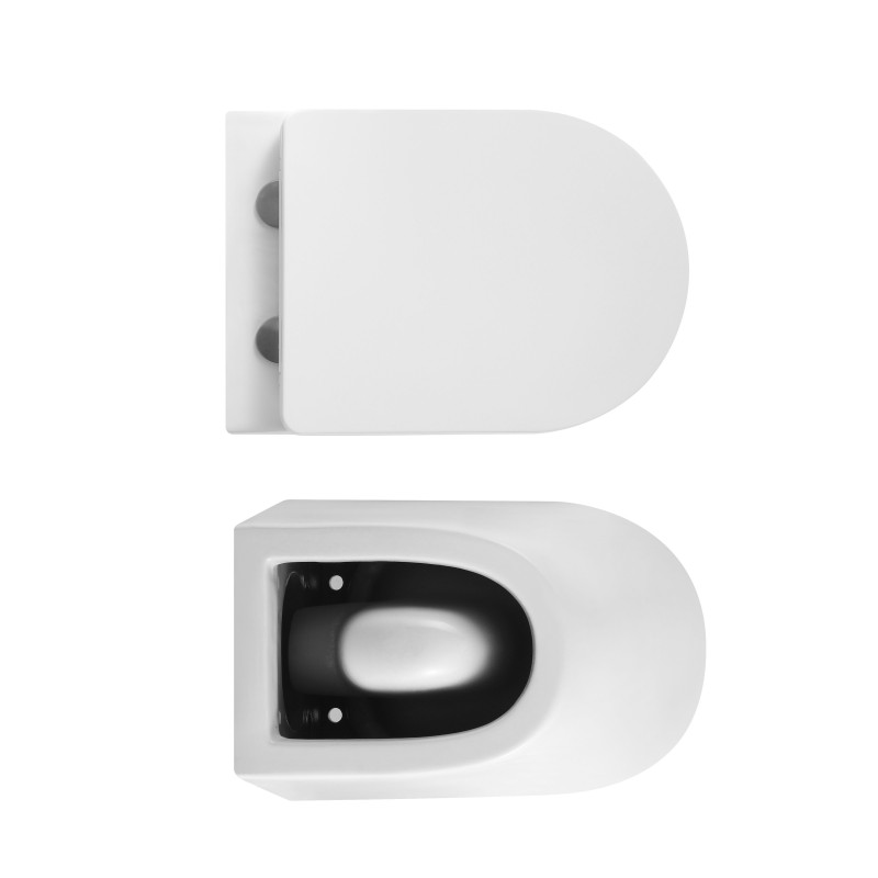 Qtap Унітаз підвісний Robin Ultra Quiet безобідковий з сідінням Soft-close 520x365x365 мм WHITE