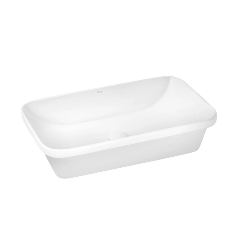 Qtap Комплект Scorpio: Раковина врізна прамокутна 610х380х150 мм White + Донний клапан PU02