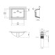 Qtap Комплект Stork: Раковина врізна прамокутна 530x370x200 мм White + Донний клапан PU02O