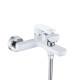 Qtap Змішувач для ванни Jay (з душовим гарнітуром) QTJAY259CRW45553 Chrome/White