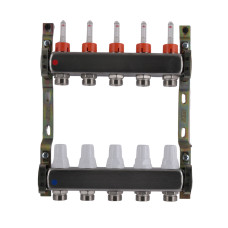 Колектор із витратомірами (нерж.) 3/4"х5 Icma № К073 (87K073PQ32)