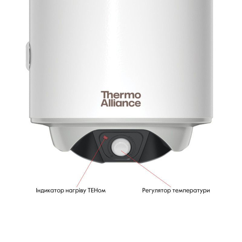 Thermo Alliance Водонагрівач (бойлер) електричний комбінований вертикальний 80 л. т.о. 0,24 кв.м лівий, мокрий ТЕН 2,0 кВт (CWH 8044 4S L) (CWH 8044 4S L)