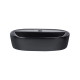 Qtap Комплект Scorpio: Раковина накладна овальна 505x385x120 мм Matt Black + Донний клапан PU03