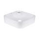 Qtap Комплект Stork: Раковина накладна квадратна 430x430x120 мм White + Донний клапан PU02