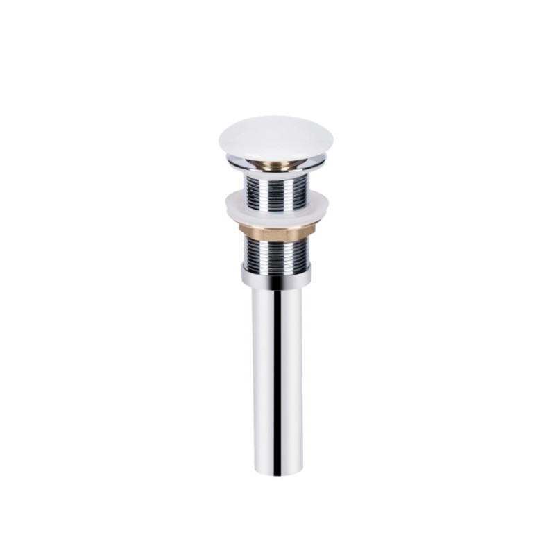 Qtap Комплект Owl: Раковина накладна кругла 400х400х155 мм White + Донний клапан PU02