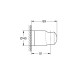 Grohe QuickFix Vitalio Universal Настінний тримач для ручного душу (27958001)