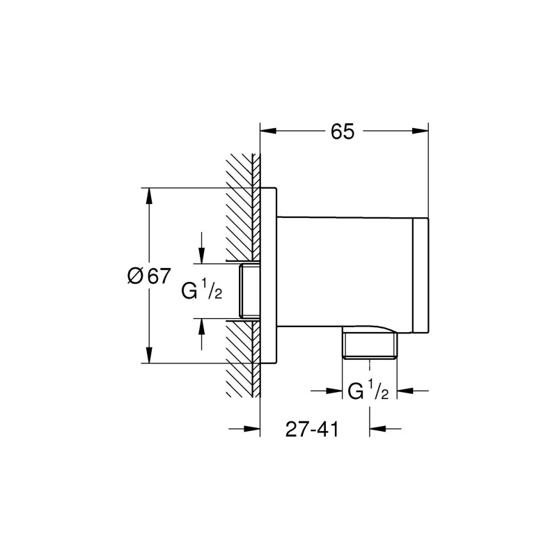 Grohe Tempesta Підключення душового шлангу (28671001)