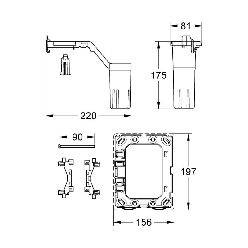 Grohe Fresh комплект для переоснащення інсталяцій (38967000)
