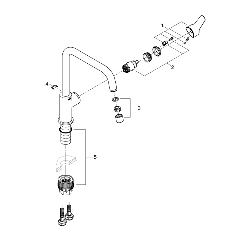 Grohe Via Одноважільний змішувач для мийки (30568000)